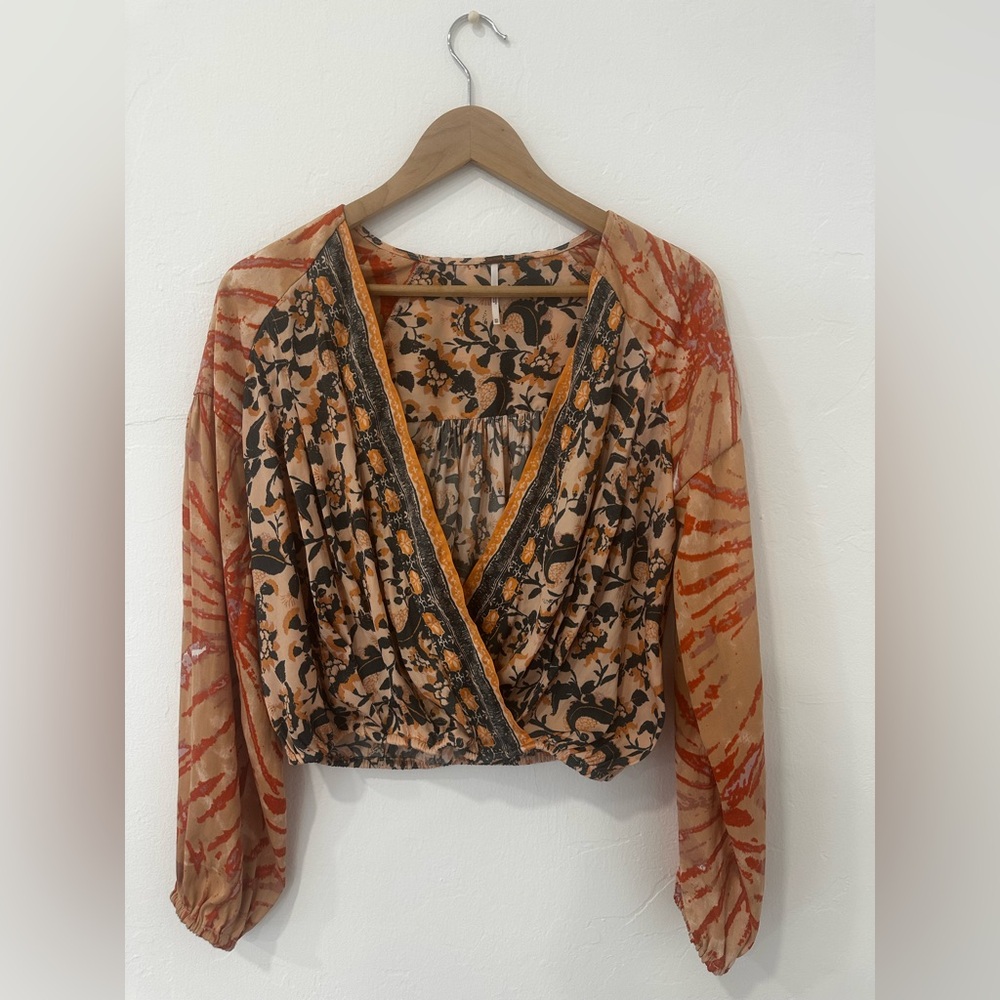 Free People Cruisin’ Together Printed Top, Size X-Small. - Picture 3 of 11